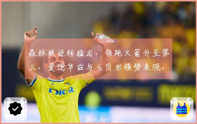 森林狼逆转猛龙，领跑火箭升至第三，爱德华兹与戈贝尔强势表现，巴雷特贡献25+6